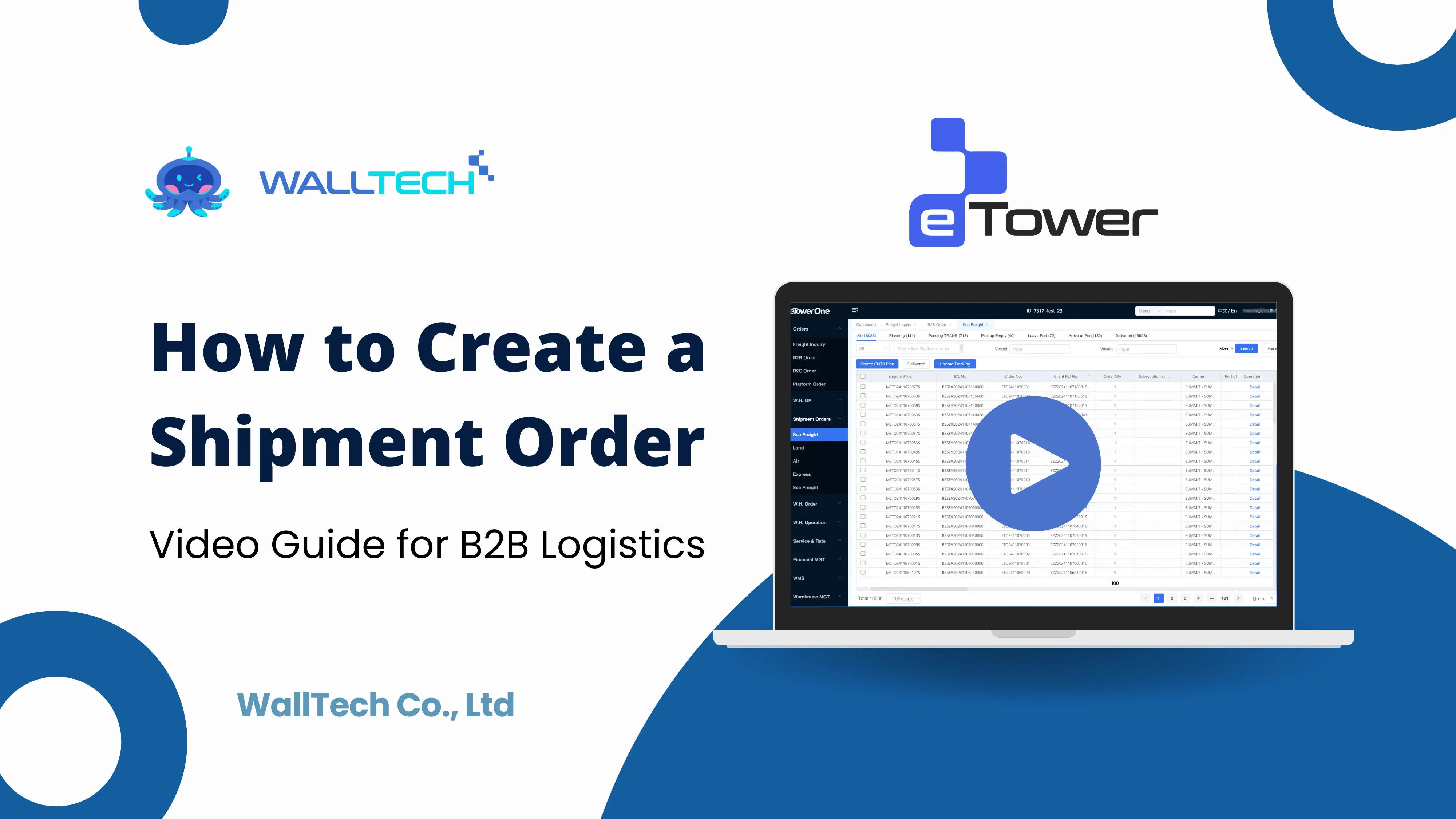 eTowerOne - How to Create Shipment Order for a B2B Order